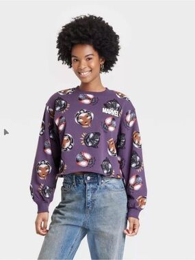 Marvel Purple Nikkolas Smith x Marvel Sweatshirt